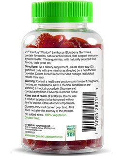 Foto 3 | Foto 3 | Gomitas Vitajoy Sambucus Saúco 21st Century 60 Unidades - Venta Internacional