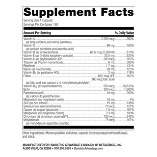 Foto 2 | Foto 2 | Suplemento Bariatric Advantage High Adek Multi 180 Cápsulas - Venta Internacional