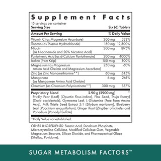 Foto 2 | Foto 2 | Suplemento Michael's Health Naturopathic Sugar Metabolism 90 Comprimidos - Venta Internacional