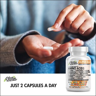 Foto 4 | Foto 4 | Suplemento de Aminoácidos Super EEA19 Clean Nutraceuticals 120 Cápsulas - Venta Internacional