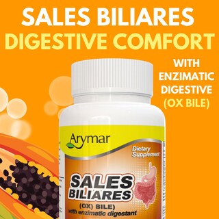 Foto 2 | Foto 2 | Suplemento Arymar Sales Bilis Bilis de Buey con Enzimas Digestivas - Venta Internacional