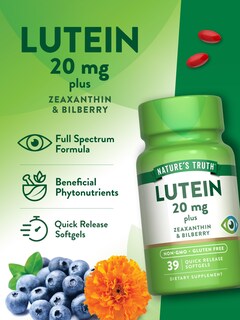 Foto 5 | Foto 5 | Suplemento Nature's Truth de Luteína y Zeaxantina 20 mg 39 Cápsulas Blandas - Venta Internacional