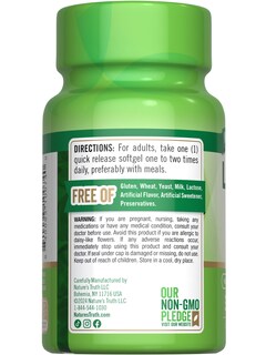 Foto 7 | Foto 7 | Suplemento Nature's Truth de Luteína y Zeaxantina 20 mg 39 Cápsulas Blandas - Venta Internacional