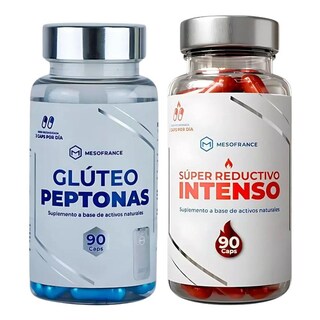 Foto 1 | Foto 1 | Gluteo Peptona + Super Reductivo Intenso Mesofrance 90 Caps