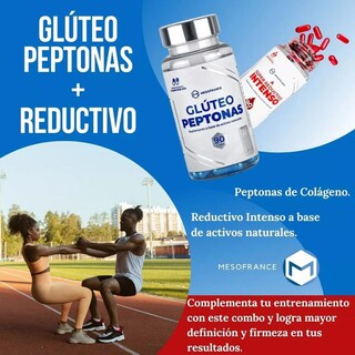 Foto 2 | Foto 2 | Gluteo Peptona + Super Reductivo Intenso Mesofrance 90 Caps