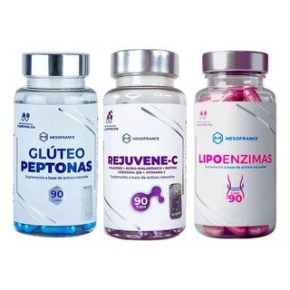 Foto 1 | Foto 1 | Gluteo Peptonas + Rejuvene-c + Lipoenzimas Mesofrance