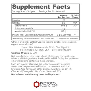 Foto 2 | Foto 2 | Suplemento Protocol For Life Balance Aceite Semilla de Lino 120 Capsulas - Venta Internacional
