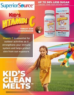 Foto 7 | Foto 7 | Suplemento Vitamin C Clean Melts Superior Source para Niños - Venta Internacional