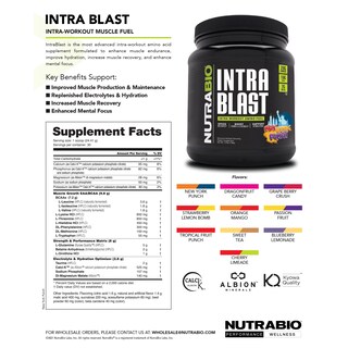 Foto 7 | Foto 7 | Suplemento Nutrabio Intra Blast de Aminoácidos BCAA y EAA 30 Servicios - Venta Internacional