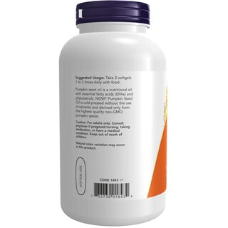 Foto 3 | Foto 3 | Aceite de Semillas de Calabaza Now Foods 200 Tabletas-Venta Internacional