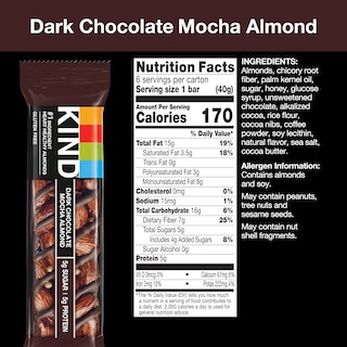Foto 3 | Foto 3 | Snack Bar Kind Chocolate Negro Moca Y Almendras 40 G X 12 - Venta Internacional.