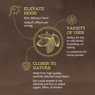 Foto 4 | Foto 4 | Cacao En Polvo Sunwarrior Organic 225 G Para Hornear Y Batido - Venta Internacional.