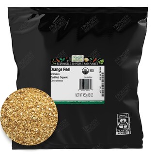 Foto 1 | Foto 1 | Gránulos De Cáscara De Naranja Orgánica Frontier Envasado A Granel De 454 G - Venta Internacional.