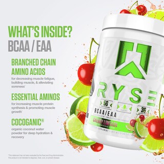 Foto 4 | Foto 4 | Suplemento Ryse Bcaa Eaa En Polvo Cereza Y Lima 30 Porciones - Venta Internacional.
