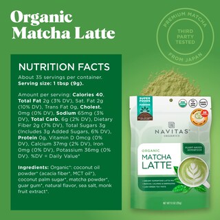 Foto 3 | Foto 3 | Matcha Latte Navitas Organics 330 Ml Orgánico Sin Transgénicos Sin Lácteos - Venta Internacional.