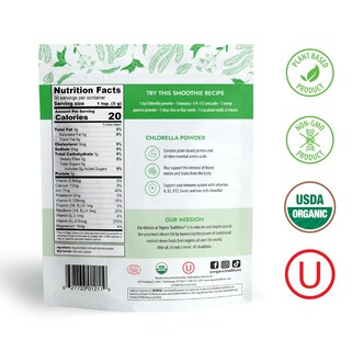 Foto 2 | Foto 2 | Chlorella En Polvo Organic Traditions 150 G Vegana Sin Ogm - Venta Internacional.