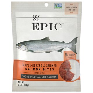 Foto 1 | Foto 1 | Salmón De Alaska 100% Capturado En Estado Salvaje Jerky Bites Epic 70 G - Venta Internacional.