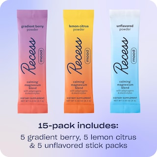 Foto 2 | Foto 2 | Pack De Muestras Drink Mix Powder Recess Mood De 15 Unidades Con Magnesio - Venta Internacional.