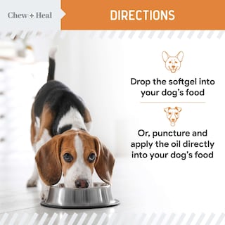 Foto 5 | Foto 5 | Suplemento Chew + Heal Omega 3 De Aceite De Pescado 180 Cápsulas Blandas Para Perros - Venta Internacional.