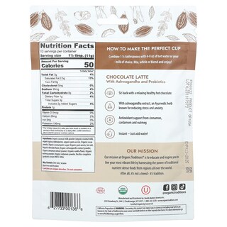 Foto 2 | Foto 2 | Bebida Organic Traditions Con Chocolate Con Leche 150 G Con Ashwagandha - Venta Internacional.