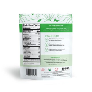 Foto 2 | Foto 2 | Espirulina Orgánica En Polvo Superfood Organic Traditions 150 G - Venta Internacional.