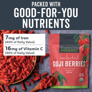 Foto 4 | Foto 4 | Bayas De Goji Secas Viva Naturals Organic 454 G Sin Ogm Veganas - Venta Internacional.