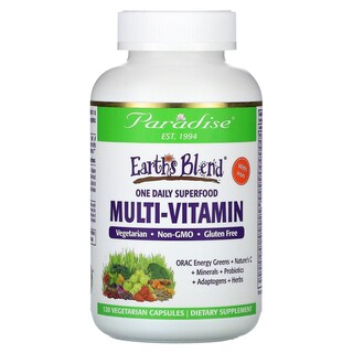 Foto 1 | Foto 1 | Suplemento Multivitamínico Paradise Herbs Earth's Blend 120 Cápsulas - Venta Internacional.