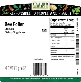 Foto 2 | Foto 2 | Suplemento Natural Doméstico Bee Pollen Frontier Co-op - Venta Internacional.