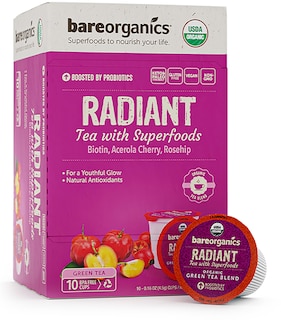Foto 1 | Foto 1 | 10 Cápsulas Tea Bareorganics Radiant Con Superalimentos Y Probióticos - Venta Internacional.