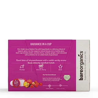 Foto 3 | Foto 3 | 10 Cápsulas Tea Bareorganics Radiant Con Superalimentos Y Probióticos - Venta Internacional.