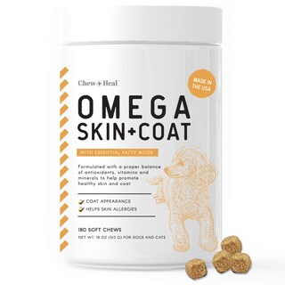 Foto 1 | Foto 1 | Suplemento Chew + Heal Omega Skin & Coat Para Perros 180 Unidades - Venta Internacional.