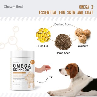 Foto 2 | Foto 2 | Suplemento Chew + Heal Omega Skin & Coat Para Perros 180 Unidades - Venta Internacional.