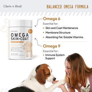 Foto 3 | Foto 3 | Suplemento Chew + Heal Omega Skin & Coat Para Perros 180 Unidades - Venta Internacional.