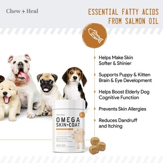 Foto 4 | Foto 4 | Suplemento Chew + Heal Omega Skin & Coat Para Perros 180 Unidades - Venta Internacional.
