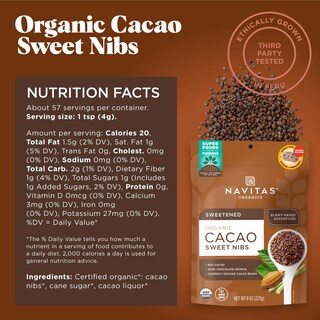 Foto 2 | Foto 2 | Cacao Sweet Nibs Navitas Organics 227 G Bolsa Para 56 Porciones - Venta Internacional.