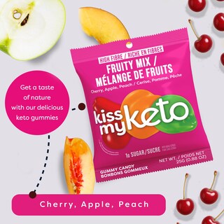 Foto 5 | Foto 5 | Candy Gummies Kiss My Keto Fruity Mix Mezcla Baja En Carbohidratos Paquete De 8 - Venta Internacional.