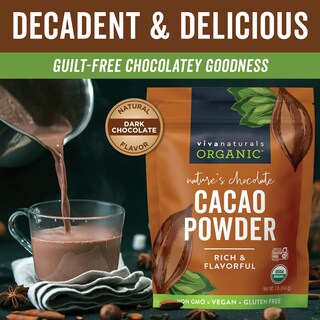 Foto 2 | Foto 2 | Cacao En Polvo Viva Naturals Organic 454 G Sin Azúcar - Venta Internacional.