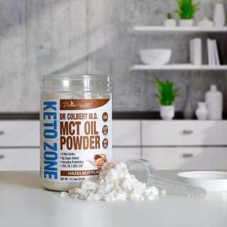 Foto 2 | Foto 2 | Aceite Mct En Polvo Divine Health Dr. Colbert Hazelnut 330 G - Venta Internacional.