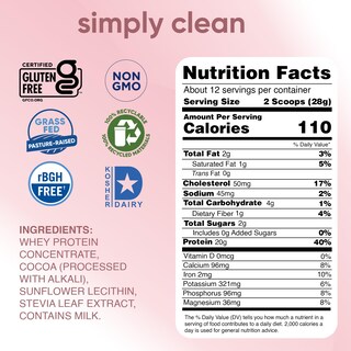 Foto 2 | Foto 2 | Proteína En Polvo Tera's Simply Pure Whey Dark Chocolate 1 Libra - Venta Internacional.