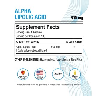 Foto 2 | Foto 2 | Suplemento de Ácido Alfa Lipoico Puregen Labs 600 mg 360 Cápsulas - Venta Internacional
