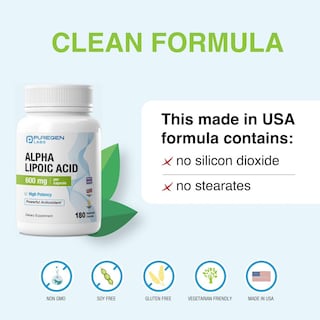 Foto 4 | Foto 4 | Suplemento de Ácido Alfa Lipoico Puregen Labs 600 mg 360 Cápsulas - Venta Internacional