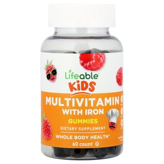 Foto 1 | Foto 1 | Multivitamínico Lifeable Kids con Gomitas de Hierro 60 Unidades -Venta Internacional