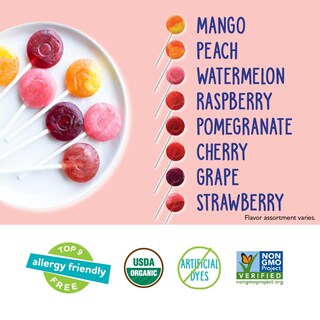 Foto 3 | Foto 3 | Pack Variado Lollipops Yumearth Organic Pops 50 Unidades - Venta Internacional.