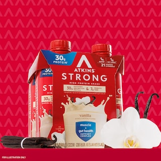 Foto 5 | Foto 5 | Batido De Proteínas Atkins Strong Vanilla 30 G De Proteína 7 G De Fibra 4 X 325 Ml - Venta Internacional.