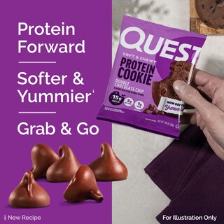 Foto 5 | Foto 5 | Galletas de Proteina Quest Nutrition Chispa de Chocolate - Venta Internacional