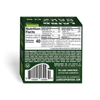 Foto 2 | Foto 2 | Prebiotic Daily Greens Powder Laird Superfood 15 Sobres - Venta Internacional.