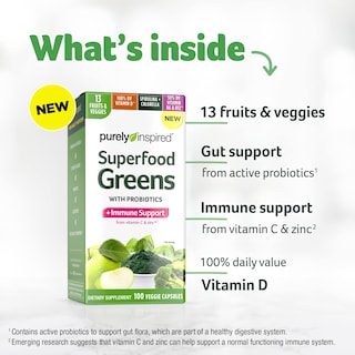 Foto 2 | Foto 2 | Suplemento Purely Inspired Greens Superfood 100 Cápsulas - Venta Internacional.