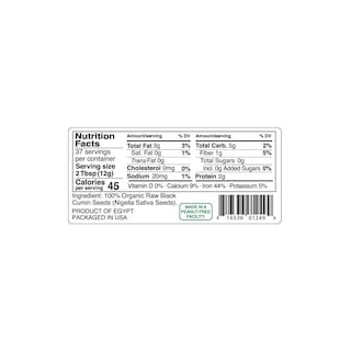 Foto 3 | Foto 3 | Semillas De Comino Negro Kevala Organic Raw Nigella Sativa 750g - Venta Internacional.