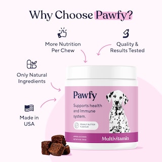Foto 5 | Foto 5 | Multivitamínico Para Perros Pawfy 15 En 1 Para Piel Y Pelo 30 Masticables - Venta Internacional.