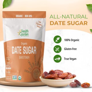 Foto 3 | Foto 3 | Edulcorante De Azúcar Con Dátil Orgánico Health Garden 500 Ml (1 Kg) - Venta Internacional.